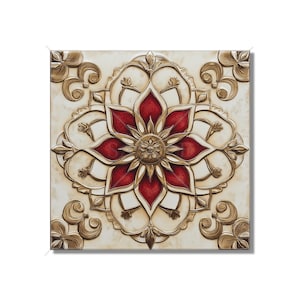 Red Ceramic Tile Unique Patterned Red Kitchen Backsplash Tiles Red Bathroom Tiles Red Accent Tiles Red Fireplace Tile