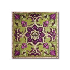 Olive Green Plum Decorative Ceramic Tiles Unique Kitchen Backsplash Tile Green Boho Bathroom Tiles Green Patterned Wall Tiles Free Shipping