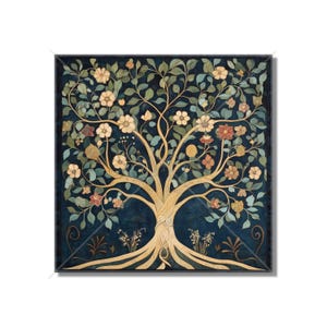 William Morris Tree Of Life Design Ceramic Tile Art Nouveau Kitchen Accent Backsplash Patterned Tile Art Nouveau Bathroom Tile Free Shipping