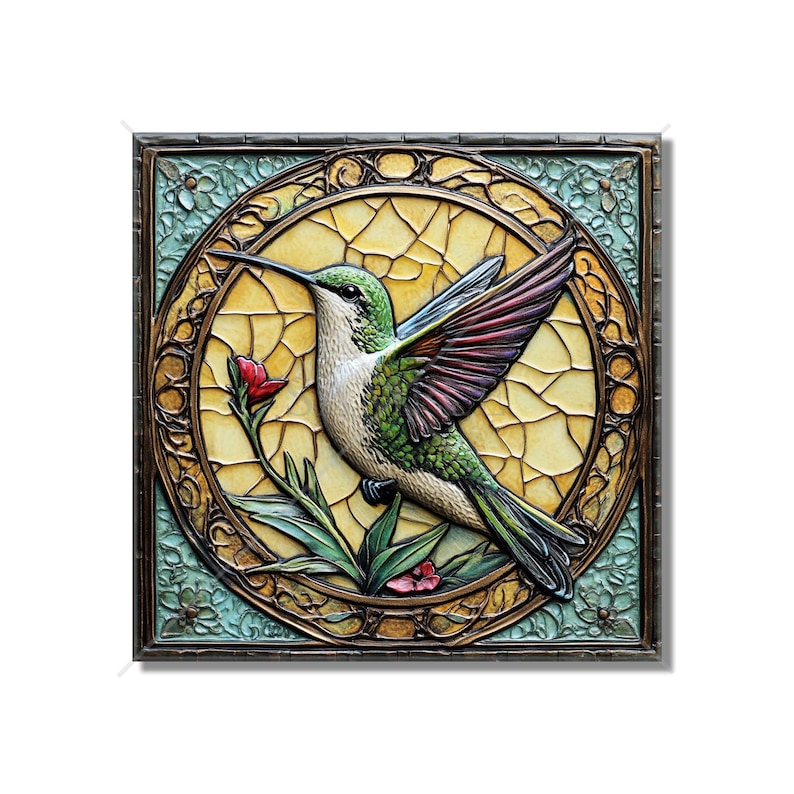 Hummingbird Tile Inlay Hummingbird Design Ceramic Tile - Ceramic Tiles With Birds ...