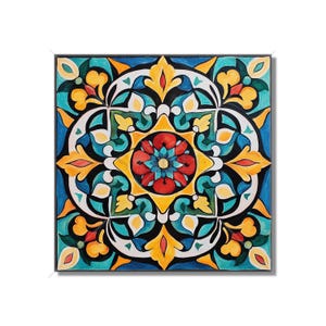 Bright Multi Colored Ceramic Tile - Bright Colors Kitchen Tile - Unique Backsplash Tile - Bathroom Tile - Mixed Fireplace Tiles