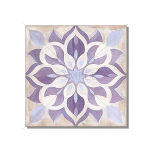 Lavender Ceramic Tiles - Patterned Backsplash Tile - Lavender Kitchen Tile - Lavender Bathroom Tile Lavender Accent Tile Free Shipping