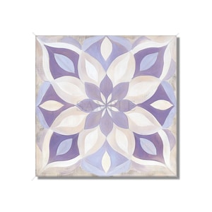 Lavender Ceramic Tiles - Patterned Backsplash Tile - Lavender Kitchen Tile - Lavender Bathroom Tile Lavender Accent Tile Free Shipping