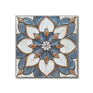 Ceramic Tile Blue And Copper Vintage Moroccan Design Kitchen Backsplash Tile Decorative Blue Bathroom Shower Wall Tiles Moroccan Accent Tile