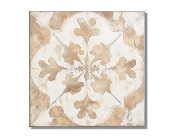 Neutral Tones Vintage European Design Ceramic Tiles Patterned Kitchen Backsplash Tile - Beige Cream Tan Bathroom Tiles Patterned Tiles