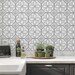 Grey and White Ceramic Tile Decorative Ceramic Tile Kitchen Backsplash ...