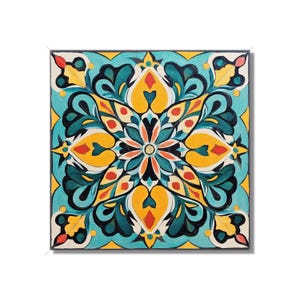 Bright Multi Colored Ceramic Tile - Bright Colors Kitchen Tile - Unique Backsplash Tile - Bathroom Tile - Mixed Fireplace Tiles