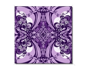 Purple Art Nouveau Tile Purple Ceramic Tile Kitchen Tiles Bathroom Tiles Purple Backsplash Tile Purple Fireplace Tile