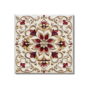 Red Ceramic Tile Unique Patterned Red Kitchen Backsplash Tiles Red Bathroom Tiles Red Accent Tiles Red Fireplace Tile