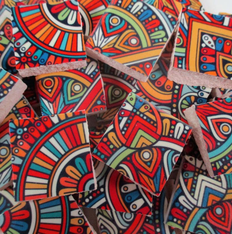 Ceramic Mosaic Tiles Bright Colors Moroccan Tile Design Image 0