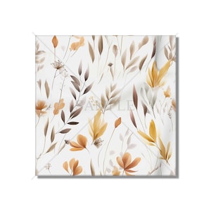 Botanical Leaves Ceramic Tile - Botanical Kitchen Backsplash Tile - Botanical Bathroom Tile - Botanical Fireplace Surround Tile