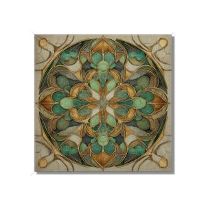 Green And Tan Ceramic Tile Decorative Design Tile Green Kitchen Tile Patterned Backsplash Tile - Green Bathroom Tiles Green Fireplace Tiles