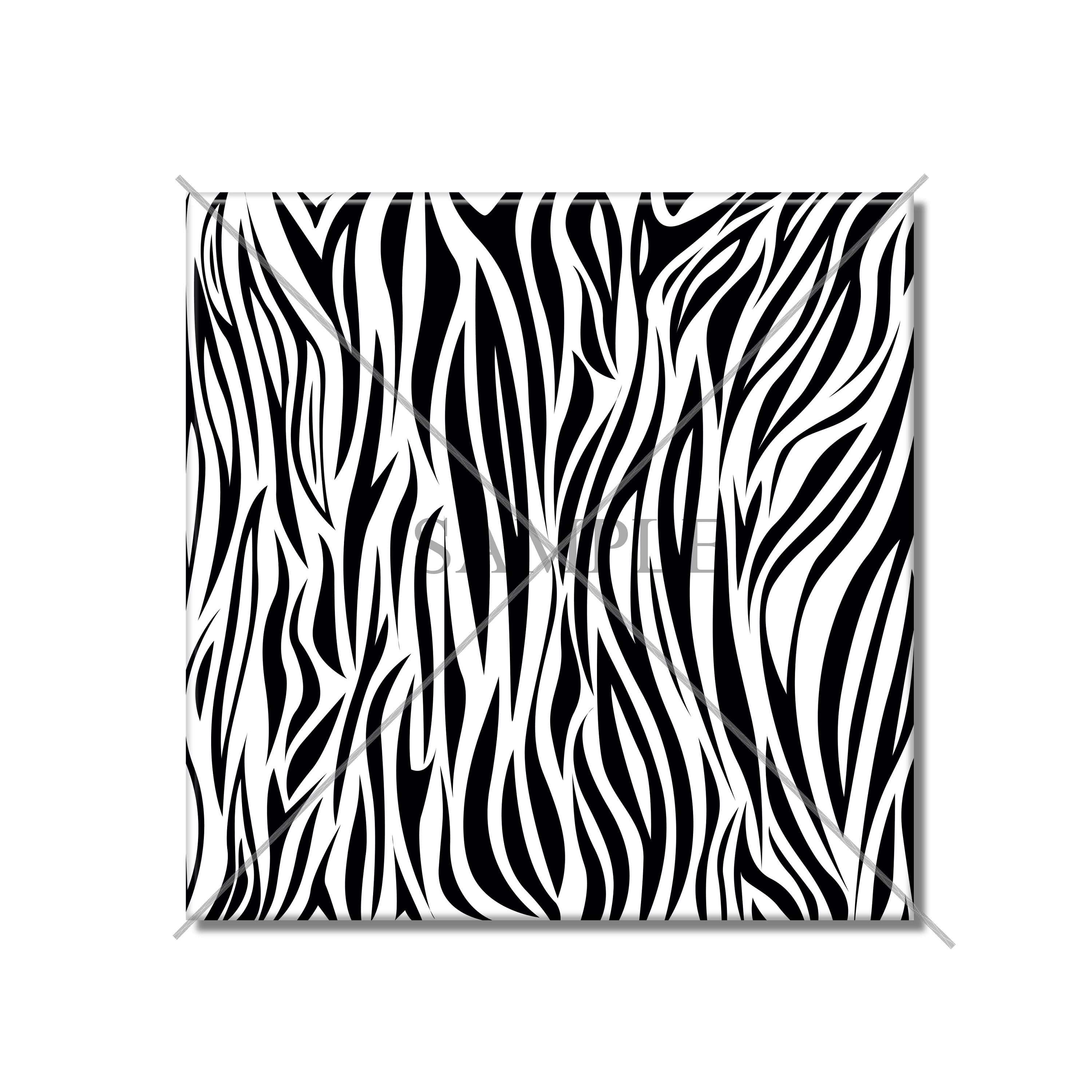 African Zebra Skin Black and White Backsplash, Stain Protection, Tempered  Glass, Wall Accents, Kitchen Decor 