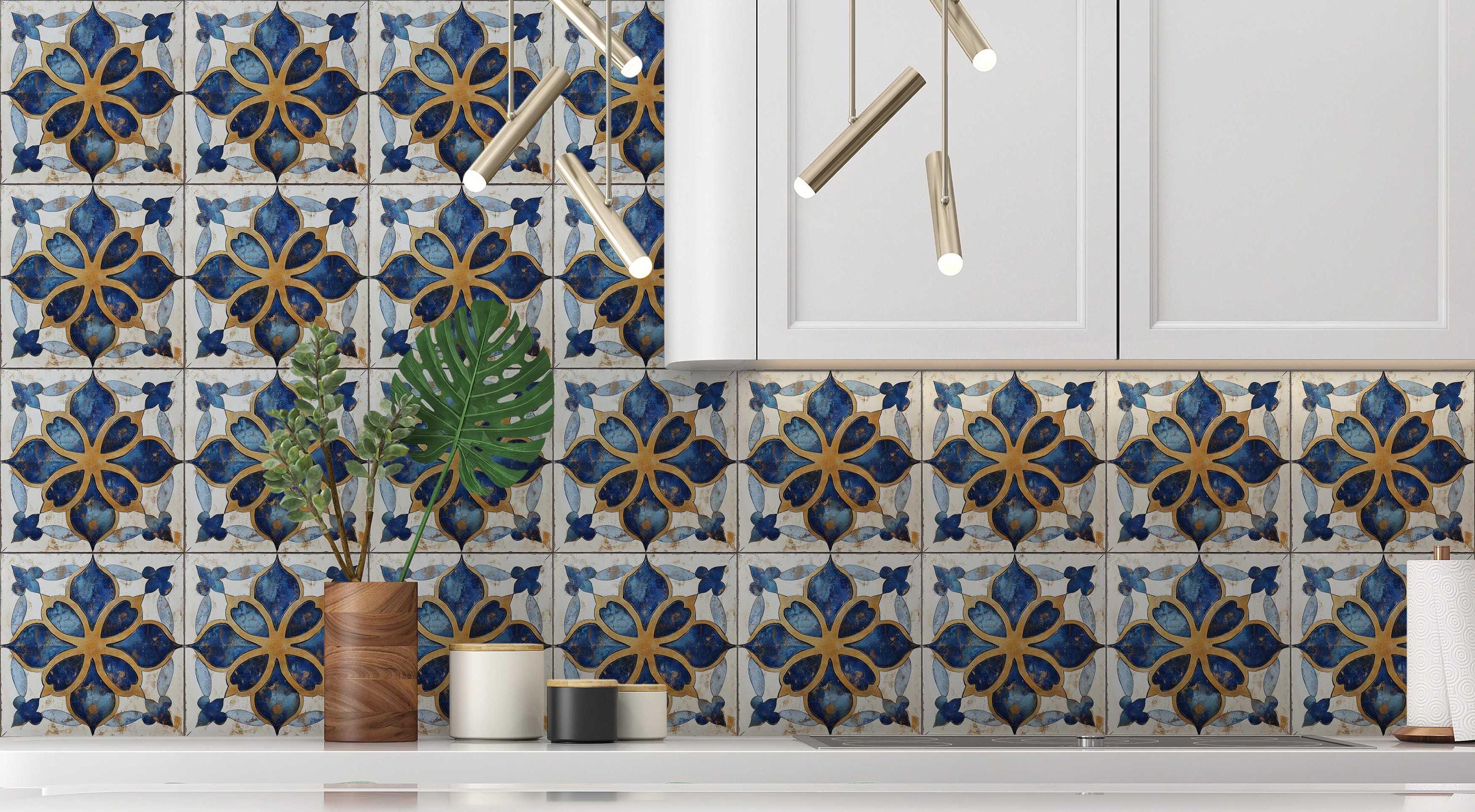 Antique White Blue Ceramic Tile Vintage Design Blue and White Unique ...