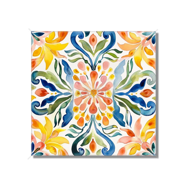 Coloured Tile Pattern Multi Colored Bright Colors Patterned Ceramic Tile Kitchen Backsplash ...