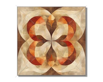 Tan And Copper Rust Ceramic Tile - Patterned Kitchen Backsplash Tile - Bathroom Shower Wall Tile - Decorative Ceramic Tile -