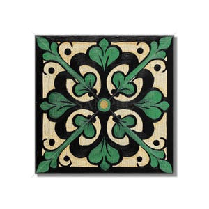 Black And Green Ceramic Tile - Unique Green Kitchen Backsplash Tile - Green Bathroom Shower Wall Tile - Black And Green Backsplash Tiles