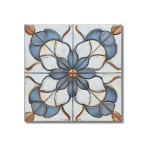 Ceramic Tile Blue And Copper Vintage Moroccan Design Kitchen Backsplash Tile Decorative Blue Bathroom Shower Wall Tiles Moroccan Accent Tile