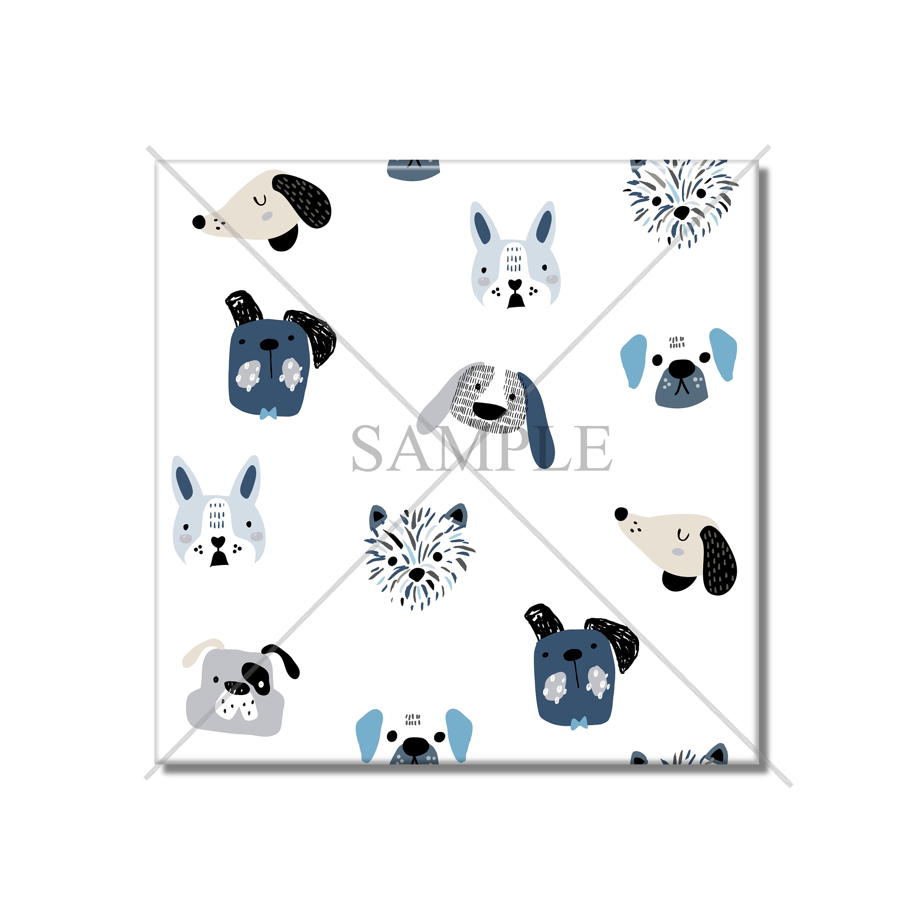 Dog Fun Tile Dog Face Design Ceramic Tile Patterned Ceramic Tile - Kitchen ...