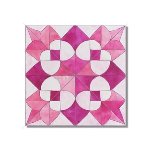 Bright Pink Ceramic Tile - Pink Kitchen Backsplash Tile - Unique Bright Pink Bathroom Tile - Decorative Ceramic Tile - Pink Fireplace Tile