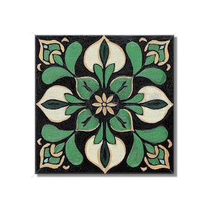 Black And Green Ceramic Tile - Unique Green Kitchen Backsplash Tile - Green Bathroom Shower Wall Tile - Black And Green Backsplash Tiles