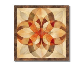 Tan And Copper Rust Ceramic Tile - Patterned Kitchen Backsplash Tile - Bathroom Shower Wall Tile - Decorative Ceramic Tile -