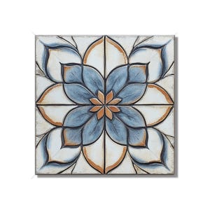 Ceramic Tile Blue And Copper Vintage Moroccan Design Kitchen Backsplash Tile Decorative Blue Bathroom Shower Wall Tiles Moroccan Accent Tile