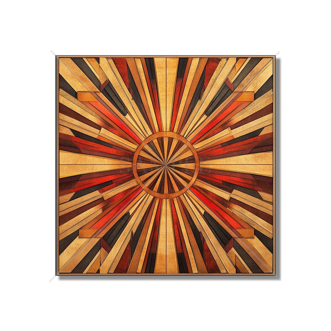Copper Sunburst Design Ceramic Tile - Copper Kitchen Backsplash Tile ...