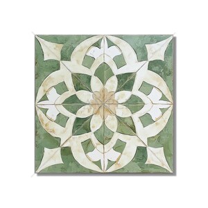 Aged Green Ceramic Tile - Vintage Aged Design Tile - Unique Green Kitchen Backsplash Tile - Unique Green Bathroom Tile - Green Accent Tiles