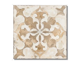 Neutral Tones Vintage European Design Ceramic Tiles Patterned Kitchen Backsplash Tile - Beige Cream Tan Bathroom Tiles Patterned Tiles