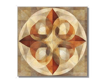 Tan And Copper Rust Ceramic Tile - Patterned Kitchen Backsplash Tile - Bathroom Shower Wall Tile - Decorative Ceramic Tile -
