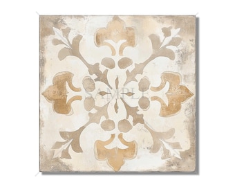 Neutral Tones Vintage European Design Ceramic Tiles Patterned Kitchen Backsplash Tile - Beige Cream Tan Bathroom Tiles Patterned Tiles