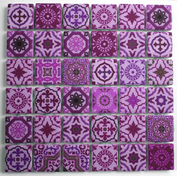 Vintage Colors Medallions Moroccan Tile Ceramic Mosaic Tiles