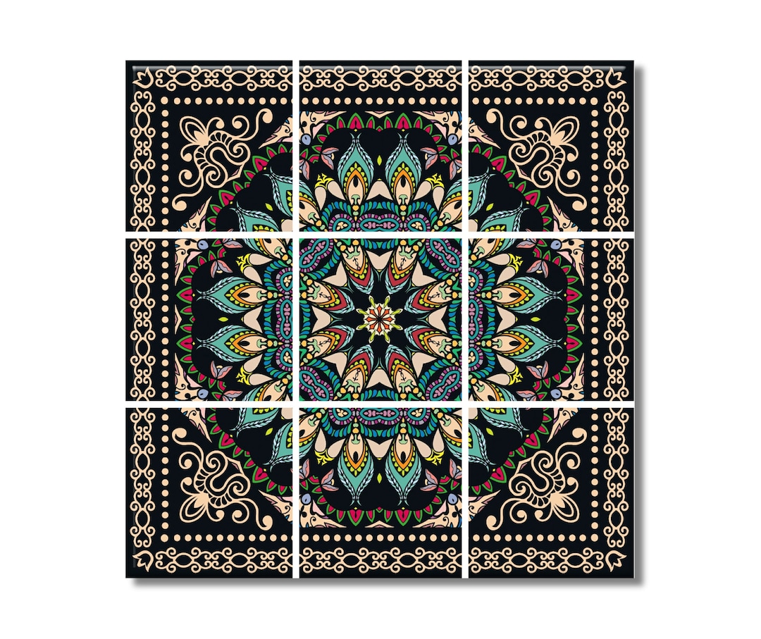 Ceramic Tile Mural Decorative Tile Mural 12.75x12.75 or 18x18 Wall