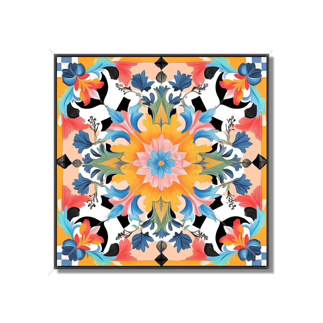 Multi Color Tile Bright Multi Colored Ceramic Tile - Unique Bright Patterned Kitchen ...