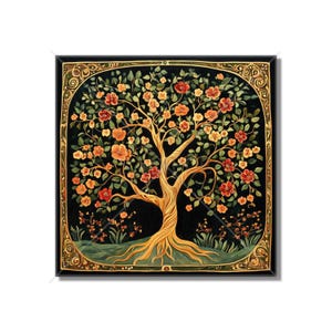 Vintage William Morris Tree Design Ceramic Tile Art Nouveau Kitchen Accent Backsplash Patterned Tile Art Nouveau Bathroom Tile Free Shipping