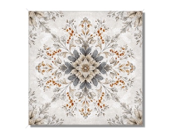 Antique Floral Design Ceramic Tile Vintage Design Patterned Kitchen Backsplash Tile - Bathroom Tiles Patterned Tiles