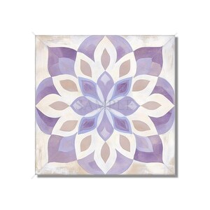 Lavender Ceramic Tiles - Patterned Backsplash Tile - Lavender Kitchen Tile - Lavender Bathroom Tile Lavender Accent Tile Free Shipping