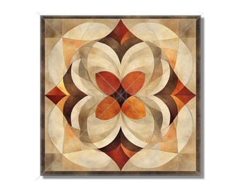 Tan And Copper Rust Ceramic Tile - Patterned Kitchen Backsplash Tile - Bathroom Shower Wall Tile - Decorative Ceramic Tile -