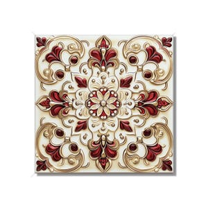 Red Ceramic Tile Unique Patterned Red Kitchen Backsplash Tiles Red Bathroom Tiles Red Accent Tiles Red Fireplace Tile