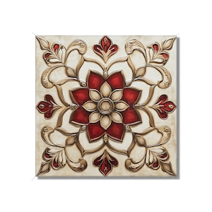 Red Ceramic Tile Unique Patterned Red Kitchen Backsplash Tiles Red Bathroom Tiles Red Accent Tiles Red Fireplace Tile