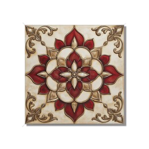 Red Ceramic Tile Unique Patterned Red Kitchen Backsplash Tiles Red Bathroom Tiles Red Accent Tiles Red Fireplace Tile