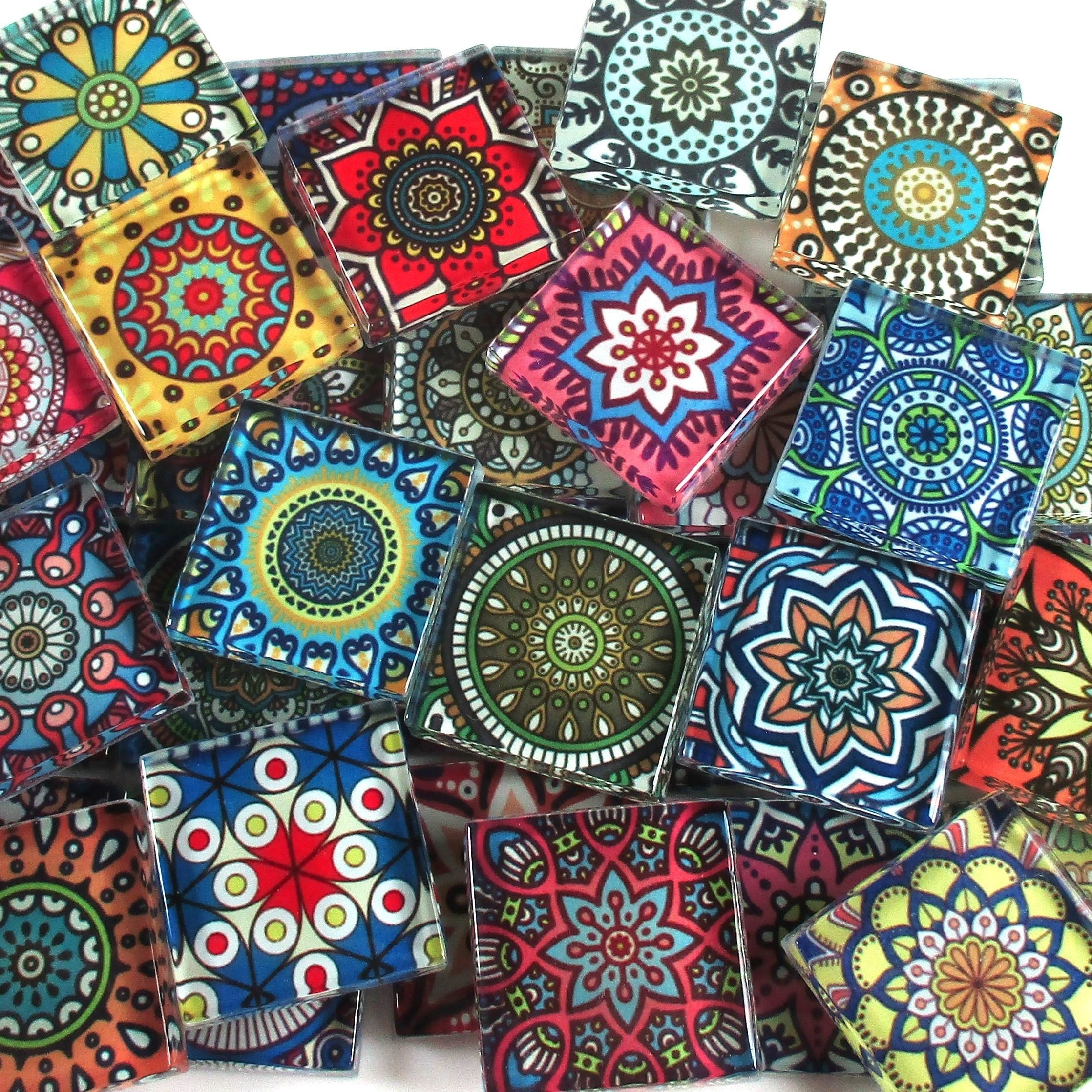 Ceramic Mosaic Tiles Bright Colors Medallions Moroccan Tile Mosaic