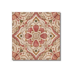 Pink Cream Vintage Design Ceramic Tile Decorative Pink Kitchen Backsplash Tile Pink Bathroom Wall Tiles Decorative Pink Fireplace Tile