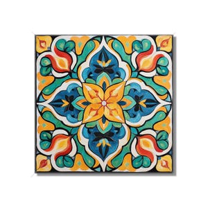 Bright Multi Colored Ceramic Tile - Bright Colors Kitchen Tile - Unique Backsplash Tile - Bathroom Tile - Mixed Fireplace Tiles