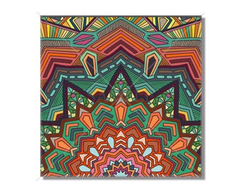 Orange Rust Turquoise Blue Green Vintage Colors Moroccan Tile Design Backsplash Kitchen -Bathroom Tiles Fireplace Tiles Multi Colored Tile