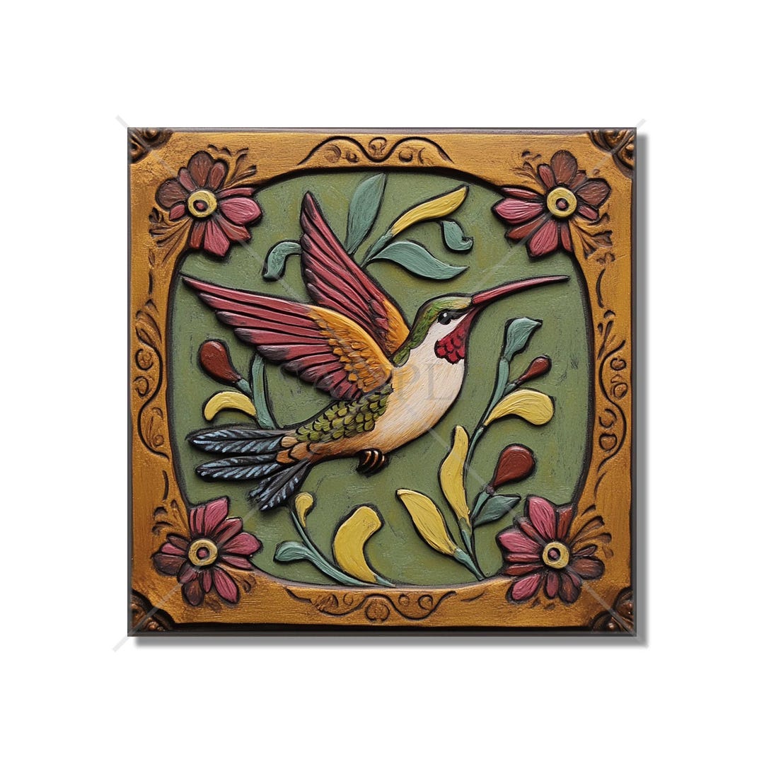 Hummingbird Tile Inlay Hummingbird Design Ceramic Tile - Ceramic Tiles With Birds ...