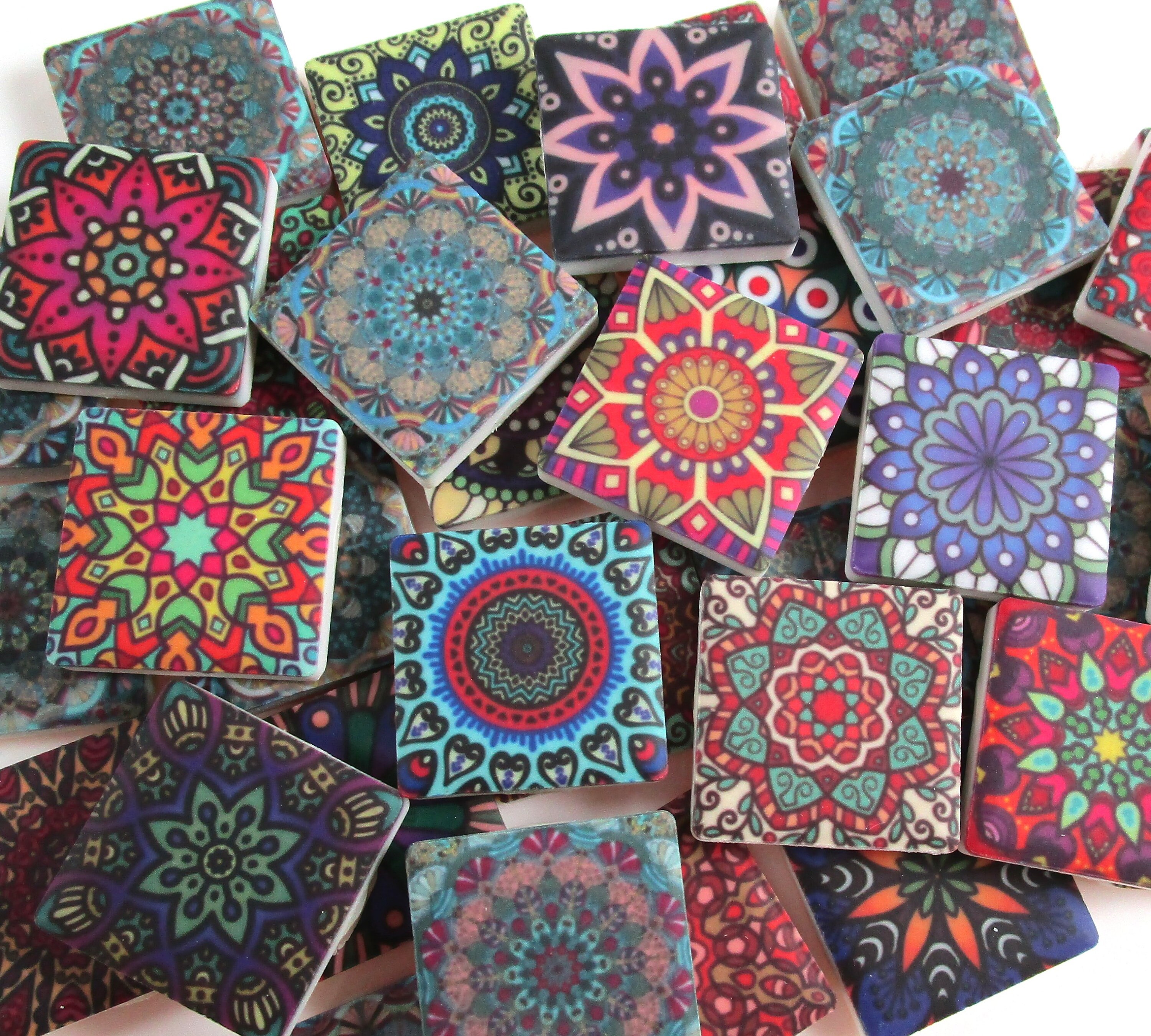 Ceramic Mosaic Tiles Premium Matte Finish 1 Inch 36 Piece Etsy