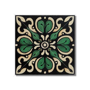 Black And Green Ceramic Tile - Unique Green Kitchen Backsplash Tile - Green Bathroom Shower Wall Tile - Black And Green Backsplash Tiles