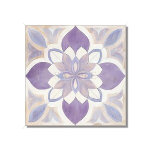 Lavender Ceramic Tiles - Patterned Backsplash Tile - Lavender Kitchen Tile - Lavender Bathroom Tile Lavender Accent Tile Free Shipping